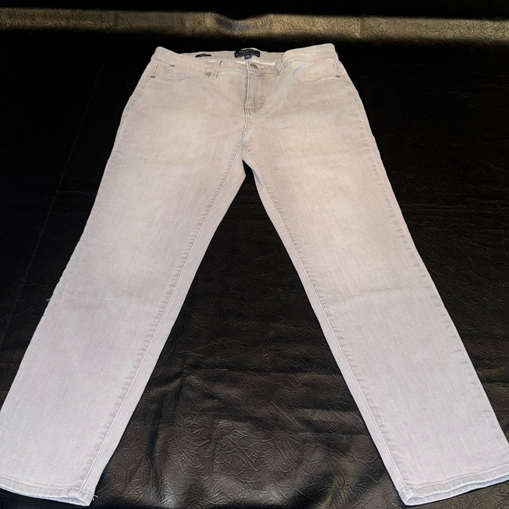 Talbots Jeans, Light Gray Denim, Size 8, EUC